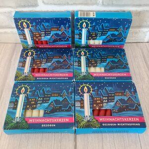 White Angel Chime Candle Christmas Holiday West Germany Lot *4 Full 2 Partial